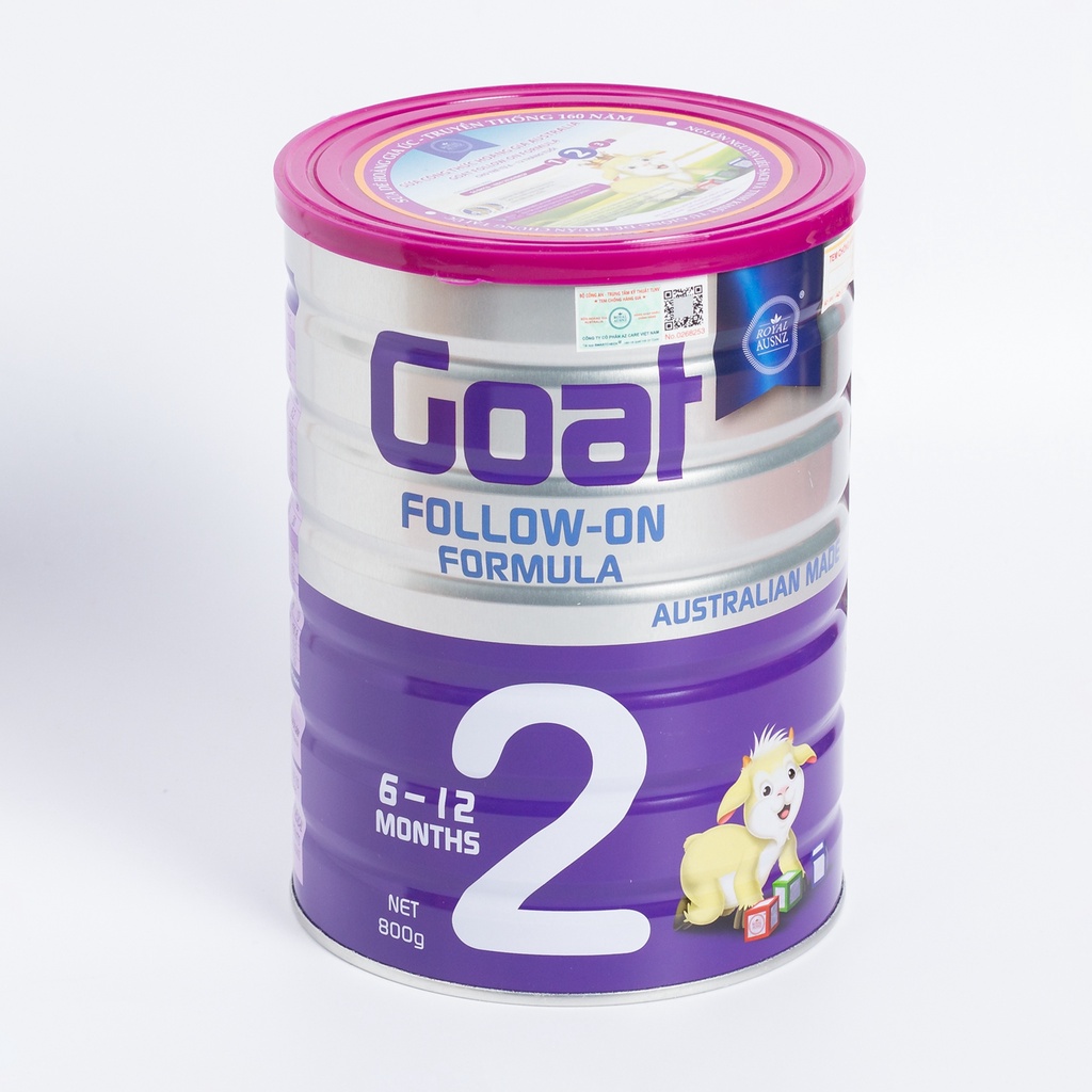 Sữa Dê Hoàng Gia Úc Goat Follow-On Formula 2 Bổ Sung Dinh Dưỡng Cho Bé ROYAL AUSNZ 800g