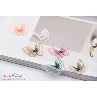 *Set 2c - Bướm thêu bô đê dùng trang trí may mặc, phụ kiện thời trang, phụ liệu may mặc, phụ kiện tóc, DIY