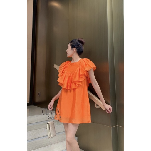 Váy đầm dáng suông thiết kế JOIE ROSE vải Tơ cao cấp 4 màu tươi sáng by Clara