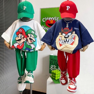 Áo Thun Tay Ngắn Chất Liệu cotton In Hoạ Tiết Đơn Giản Thời Trang Dành Cho Bé 2022