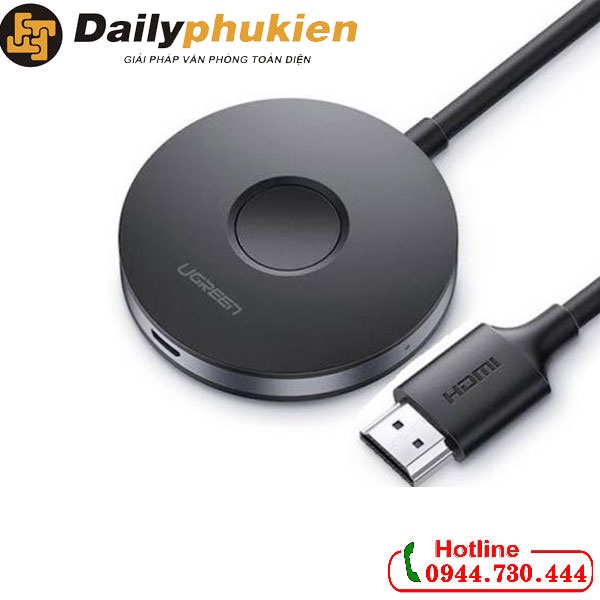 HDMI không dây kết nối điện thoại, máy tính bảng ra Tivi Ugreen 60356 WIFI 2.4G/5G 4K dailyphukien