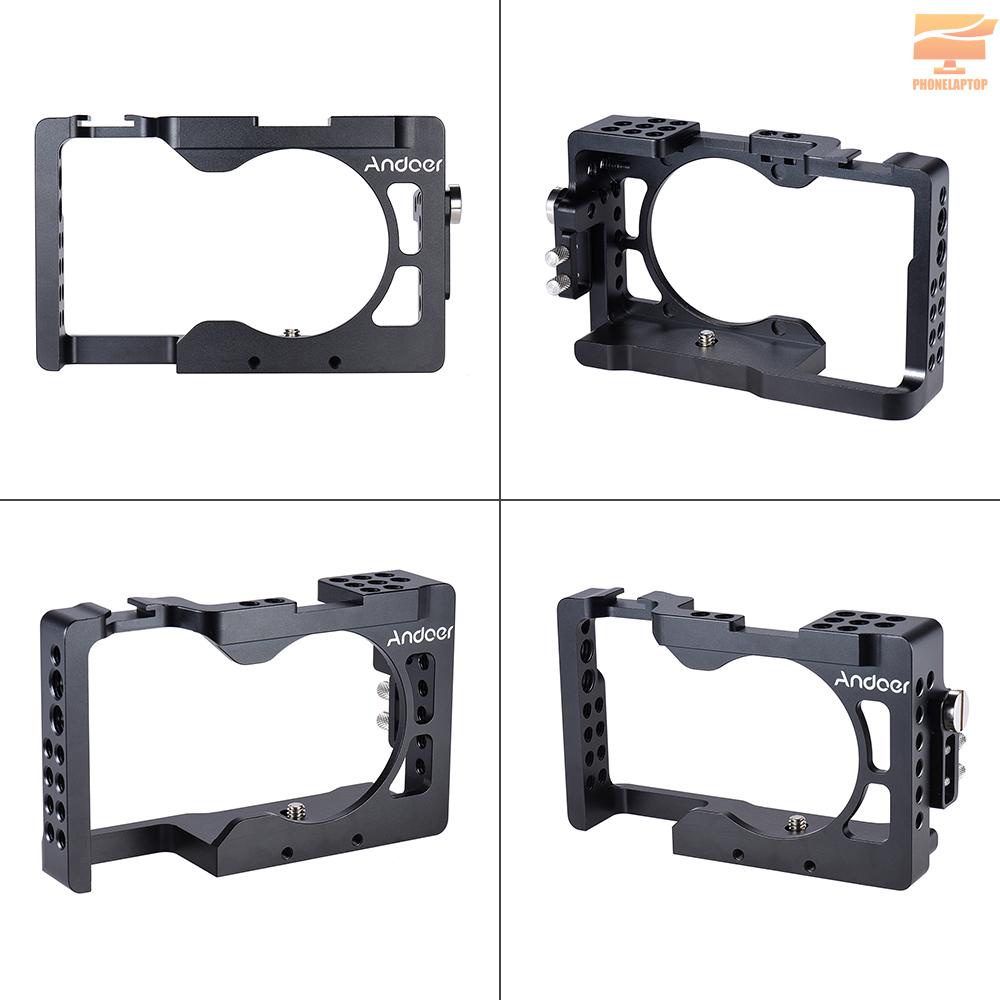 Andoer Aluminum Alloy Camera Cage Replacement for Sony A6500/A6300/A6000 ILDC Camera