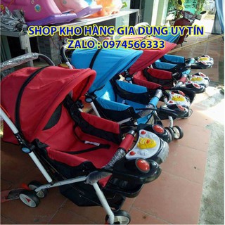 xe đẩy 2 chiều 3 tư thế QD109 ( gấp gọn + 3 tư thế + nhạc + bàn ăn )