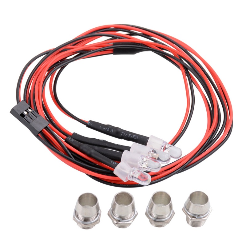 Bộ 4 đèn Led cho xe hơi điều khiển từ xa 1/10 1/8 | BigBuy360 - bigbuy360.vn