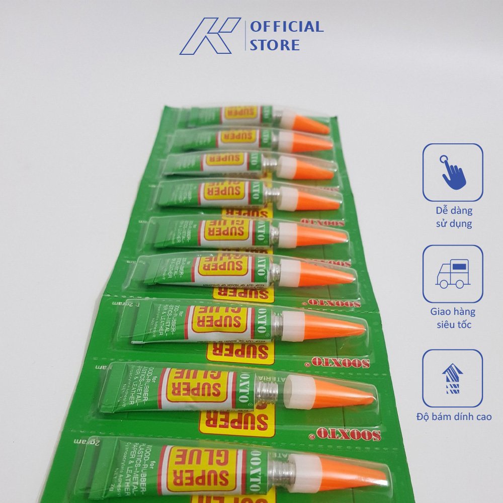 Keo dán giày SUPER GLUE dán cực tốt, độ đàn hồi cao, không lo bong tróc