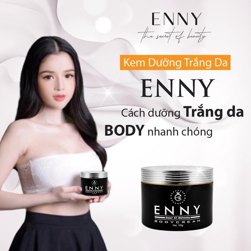 Kem Body X2-Body X4 (Nâng Cấp) ENCOS Dưỡng Trắng Da Dưỡng Ẩm Chống Nắng Toàn Thân ENNY 150 Gram Tặng 3 quà