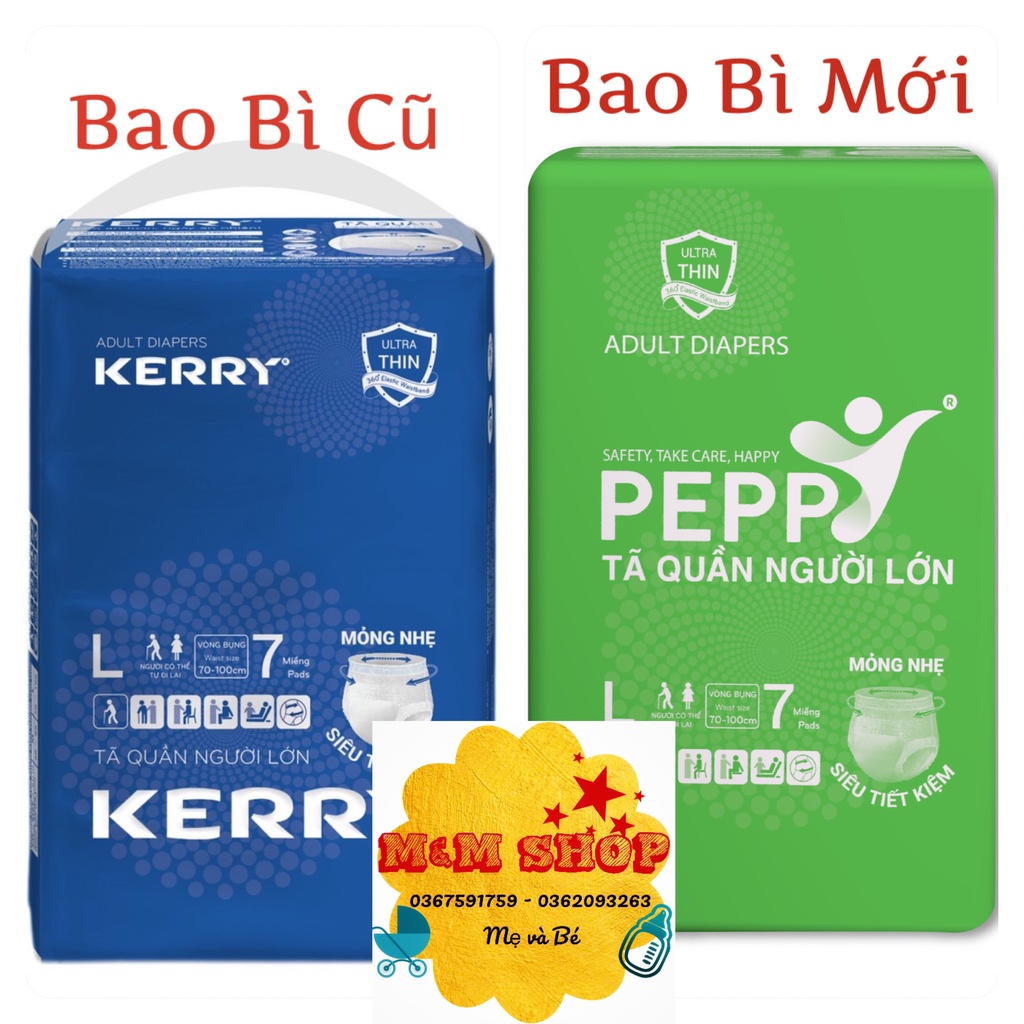 [bán chay] Combo 10 Gói Tã Quần Peppy siêu mềm, mỏng nhẹ, thấm hút cao size M 8 miếng, size L 7 miếng, XL 7 miếng/gói
