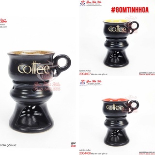 Ly tách cafe đèn cầy dáng cốc cúp Gốm sứ Bát Tràng