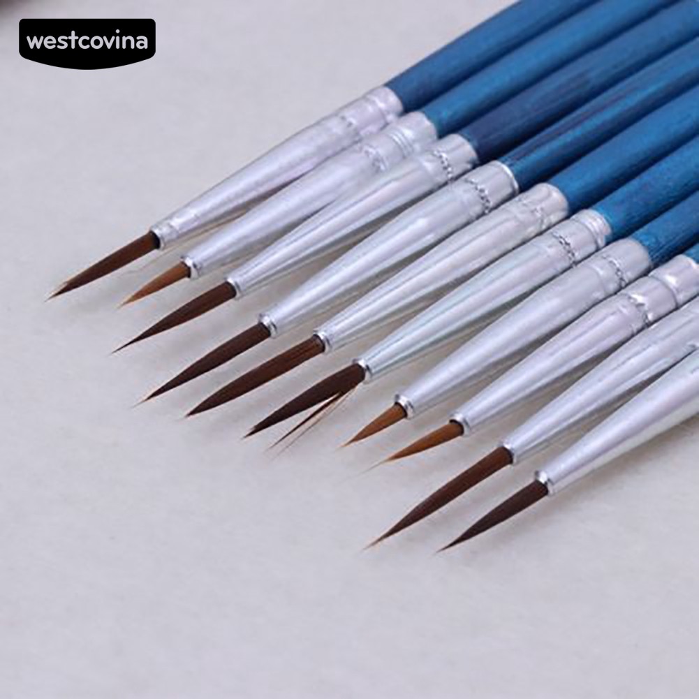 Set 10 cọ vẽ màu nước nghệ thuật