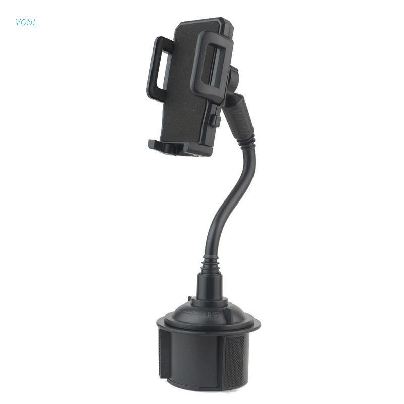 VONL Universal Car Water Cup Seat Mount 360 Degree Rotary Adjustable Phone Stand Holder for iPhone Samsung Xiaomi Huawei Smart Cellphones