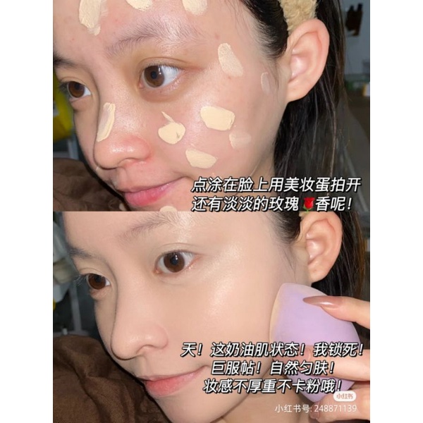 COLORKEY Kem Nền Che Khuyết Điểm Dạng Lỏng Khóa Màu Lâu Trôi Không Trang Điểm Kiềm Dầu Dành Cho Nữ Sinh