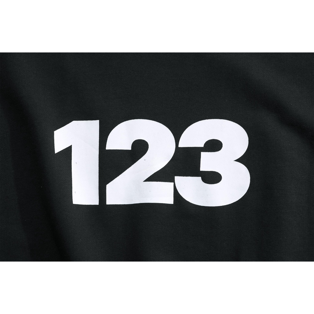 RRR123 European and American High Street Simple Digital LOGO Print Loose Round Neck Pullover Couple's Sweatshirt *