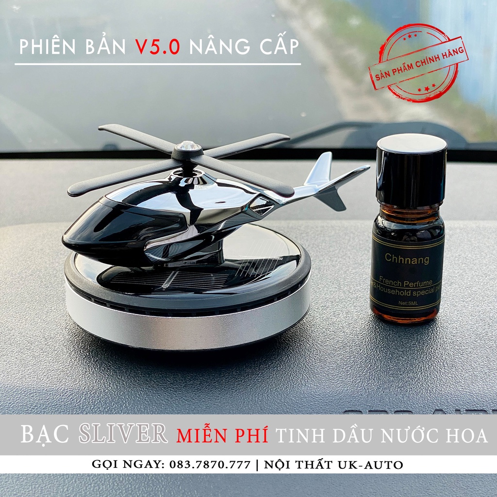 Nước Hoa Ô Tô Năng Lượng Mặt Trời Mô Hình Máy Bay Tặng Tinh Dầu