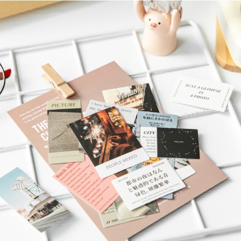 STICKER - Set Sticker 45 tấm Every City  trang Trí Bullet Journals/ Planner