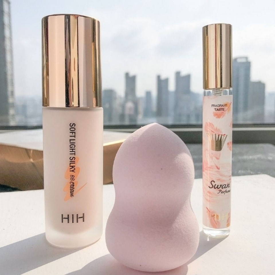 Kem nền dạng nước hoa Bộ trang điểm Beauty Egg Kết hợp Trọn mỹ phẩm làm đẹp cho học sinh mới bắt đầu