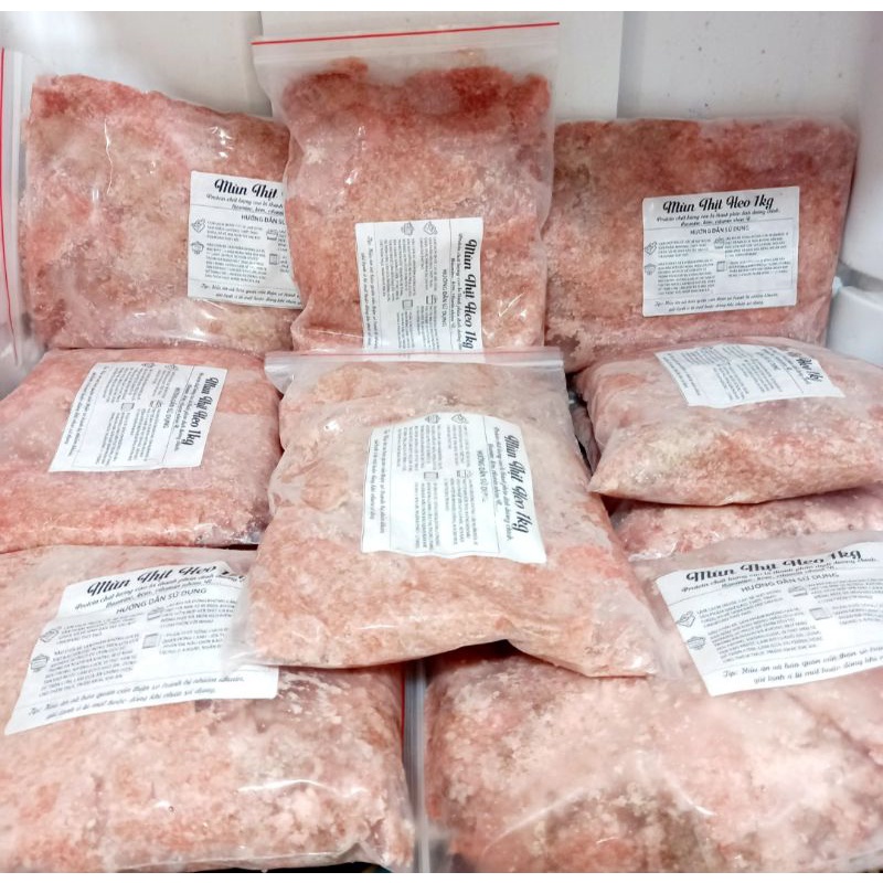 1Kg Mùn thịt heo, thức ăn cho chó mèo, mùn cưa thịt tiết kiệm - Joyful Day - Giao hỏa tốc