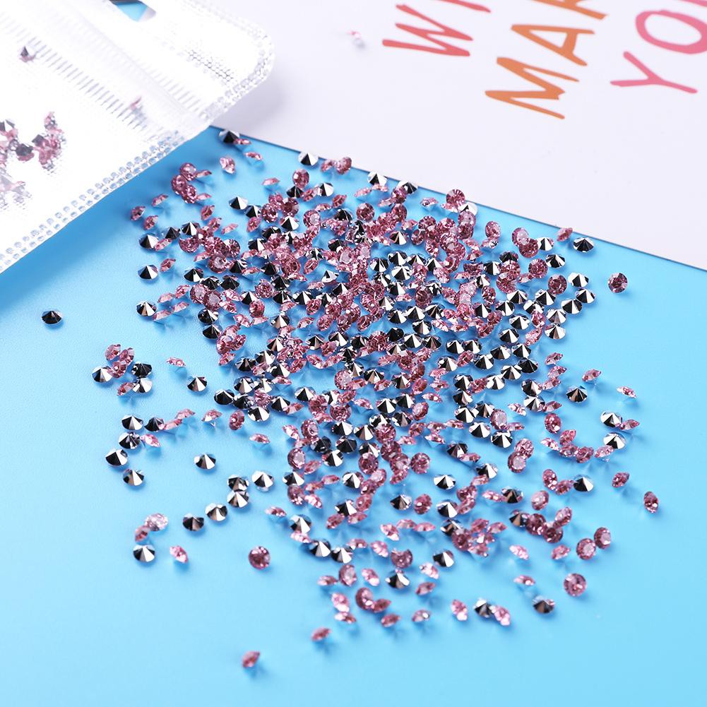 Túi 500 viên đá Rhinestone dùng trang trí móng tay có nhiều màu sắc để lựa chọn