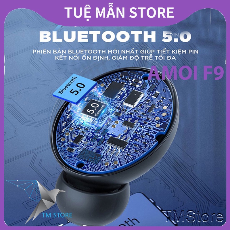 Tai Nghe Bluetooth Amoi F9 Tm Shop Không Dây True Wireless Chống Ồn Dành Cho Samsung Ip Chính Hãng Giá Rẻ
