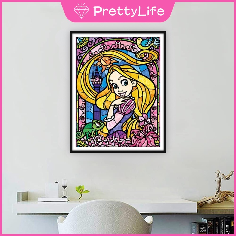 Bộ Tranh Đính Đá 5D Tự Làm 40x50cm Hình Nhân Vật Hoạt Hình Disney