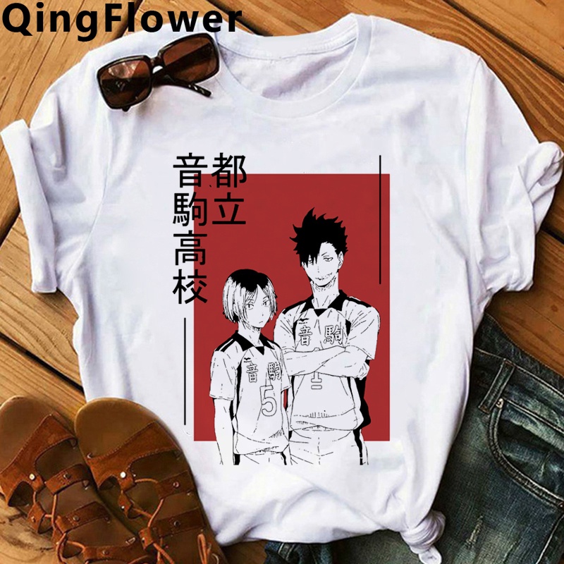 Áo nam Tay Ngắn In Hình Nhân Vật Hoạt Hình Haikyuu Cá Tính