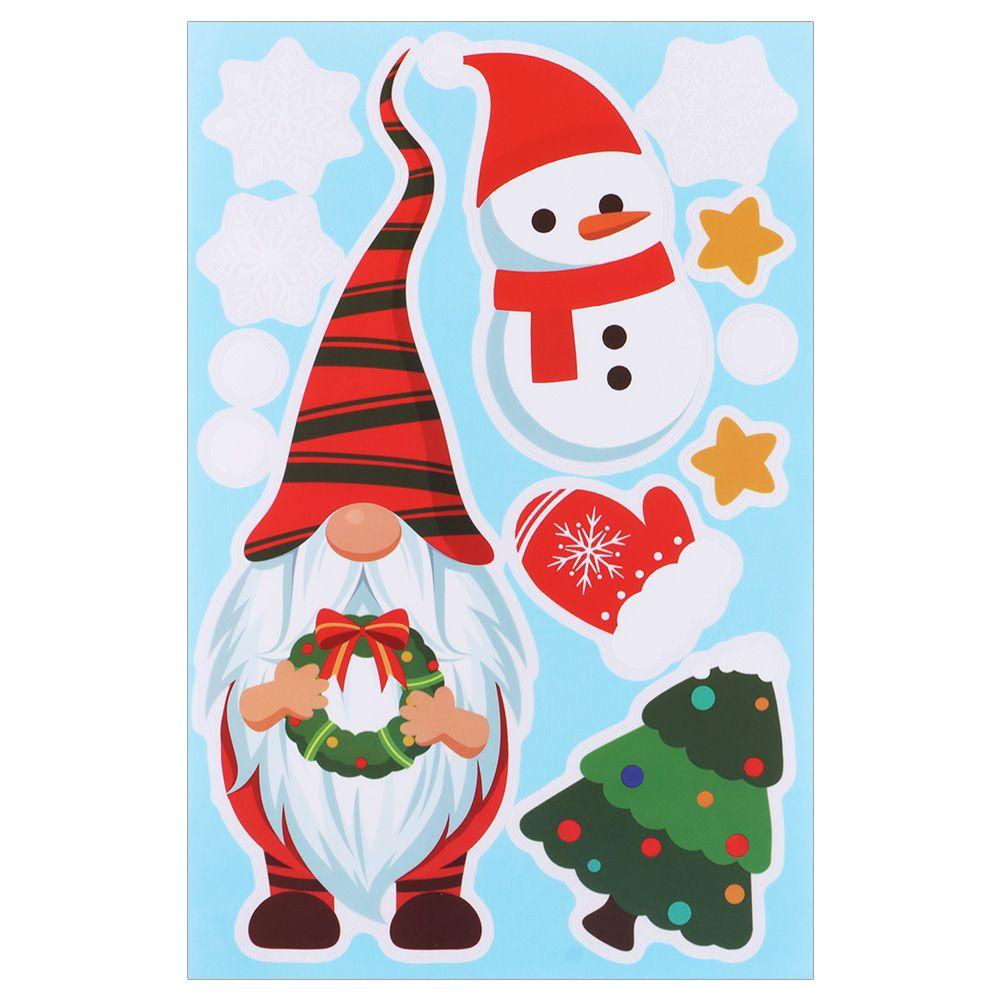 Bộ 9 Tấm Sticker Dán Cửa Sổ Trang Trí Giáng Sinh