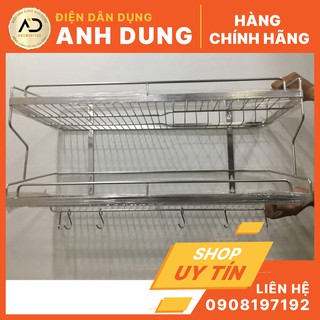 [Kệ chén, dĩa Inox 304 2 tầng] nhiều kích thước