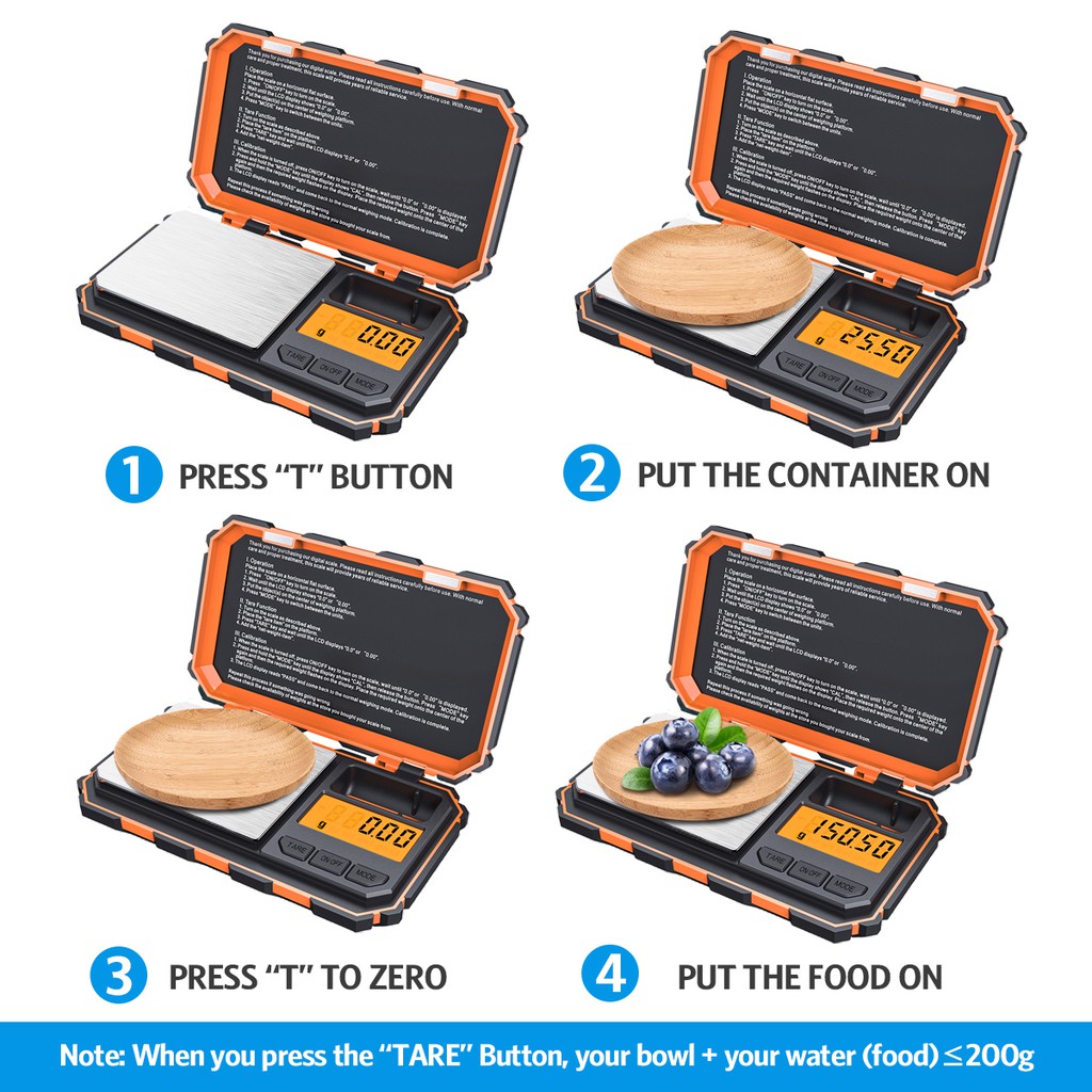 Cân Điện Tử Mini Bỏ Túi 200g 0.01g / 001oz