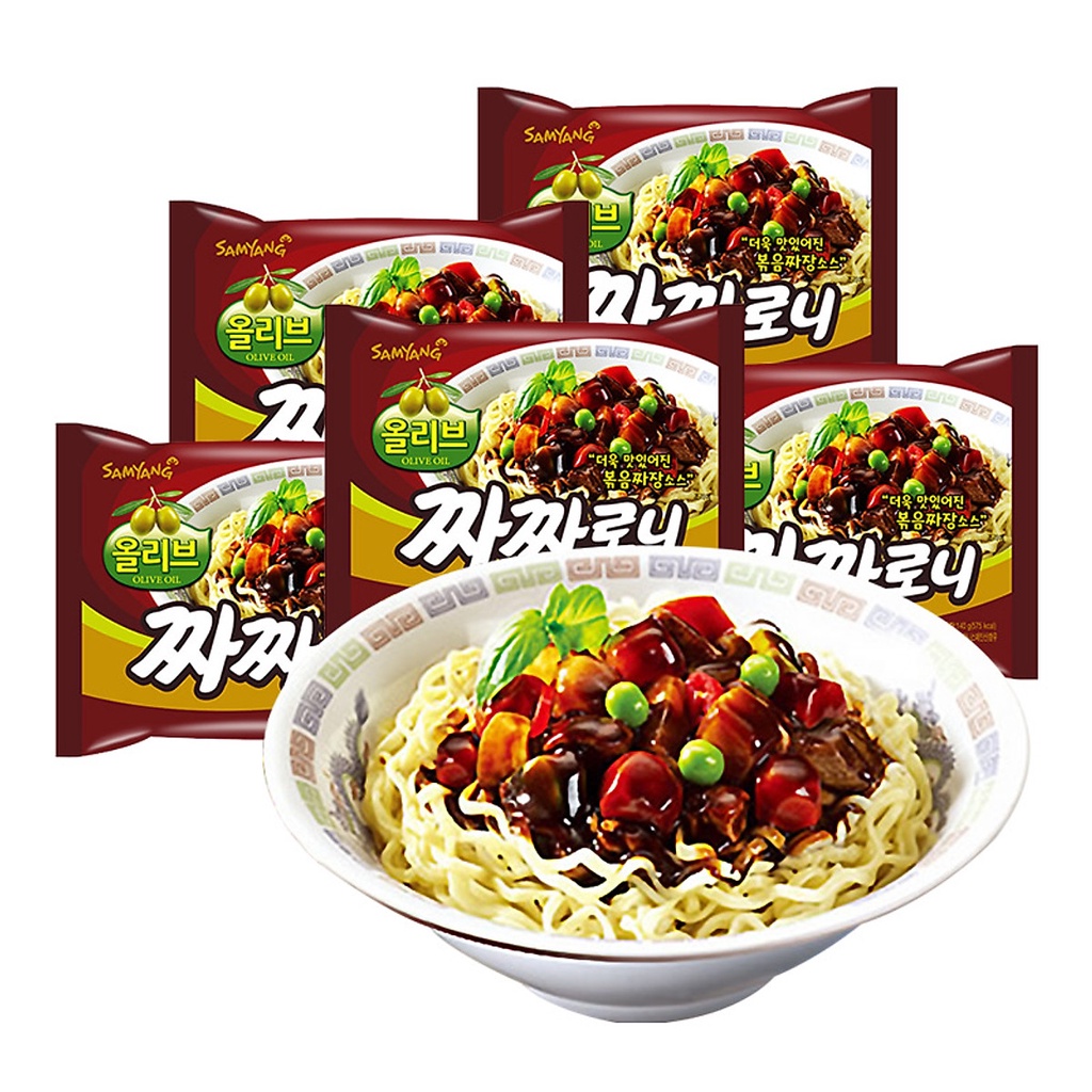 [Lốc 5 gó] Mì tương đen Samyang dầu Olive Hàn Quốc | BigBuy360 - bigbuy360.vn