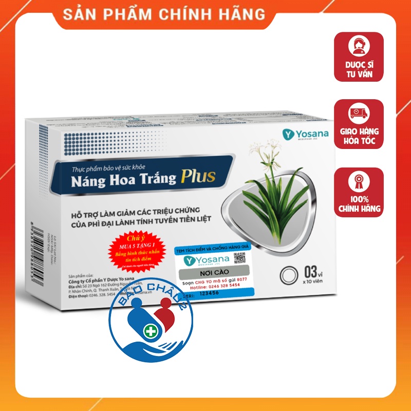 Náng Hoa Trắng Plus (mua 5 tặng 1 bằng tem tích điểm)