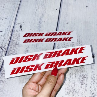 Tem decal dán phuộc chữ Disk Brake (1 cặp)