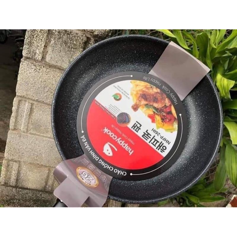 Chảo Chống Dính Vân Đá Đáy Từ HappyCook NHFP-26IH size 26cm