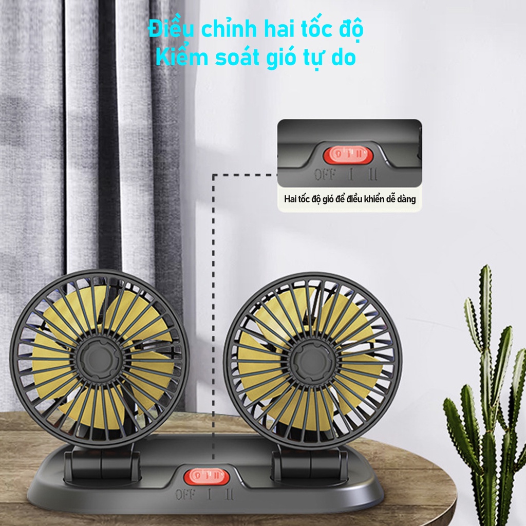 quạt 12v Quạt ô tô 24v ,xoay 360 độ,quạt để bàn làm việc có bảng số điện thoại ô tô,xe hơi cao cấp,sạc