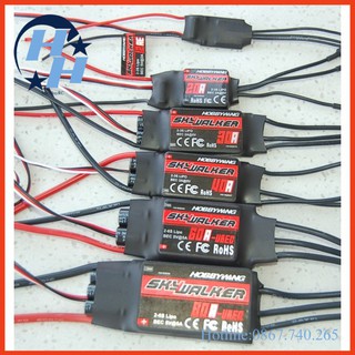 Bộ Điều Tốc ESC HOBBYWING Skywalker 50AV2, 40AV2, 60A, 80A. Chính hãng máy bay điều khiển