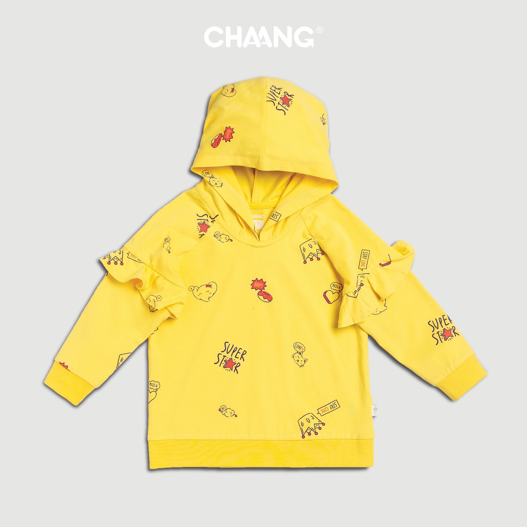  [Sale 50%] Áo nỉ có mũ họa tiết CHAANG (AW19)