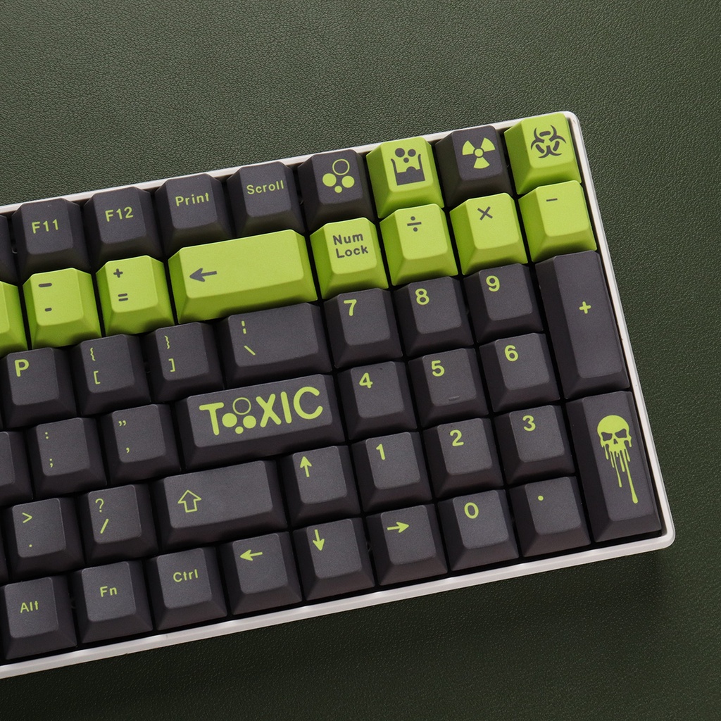 Keycap GMK Toxic 129 nút in Dye Sub dành cho bàn phím cơ