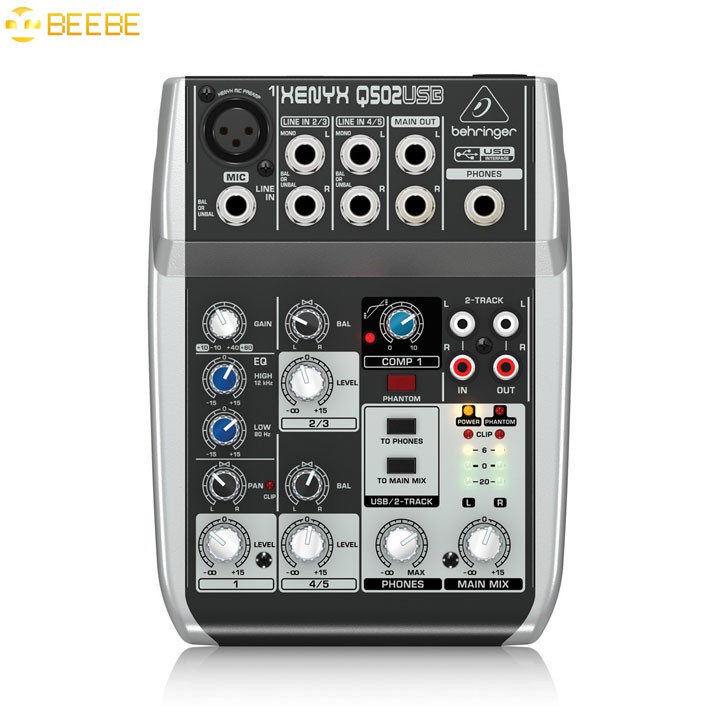 Mixer trộn âm than USB 5 cổng - Behringer XENYX Q502USB