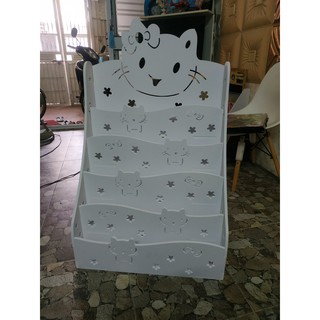 Kệ sách hình Hello Kitty cho bé full bộ kèm vít bắt - 2