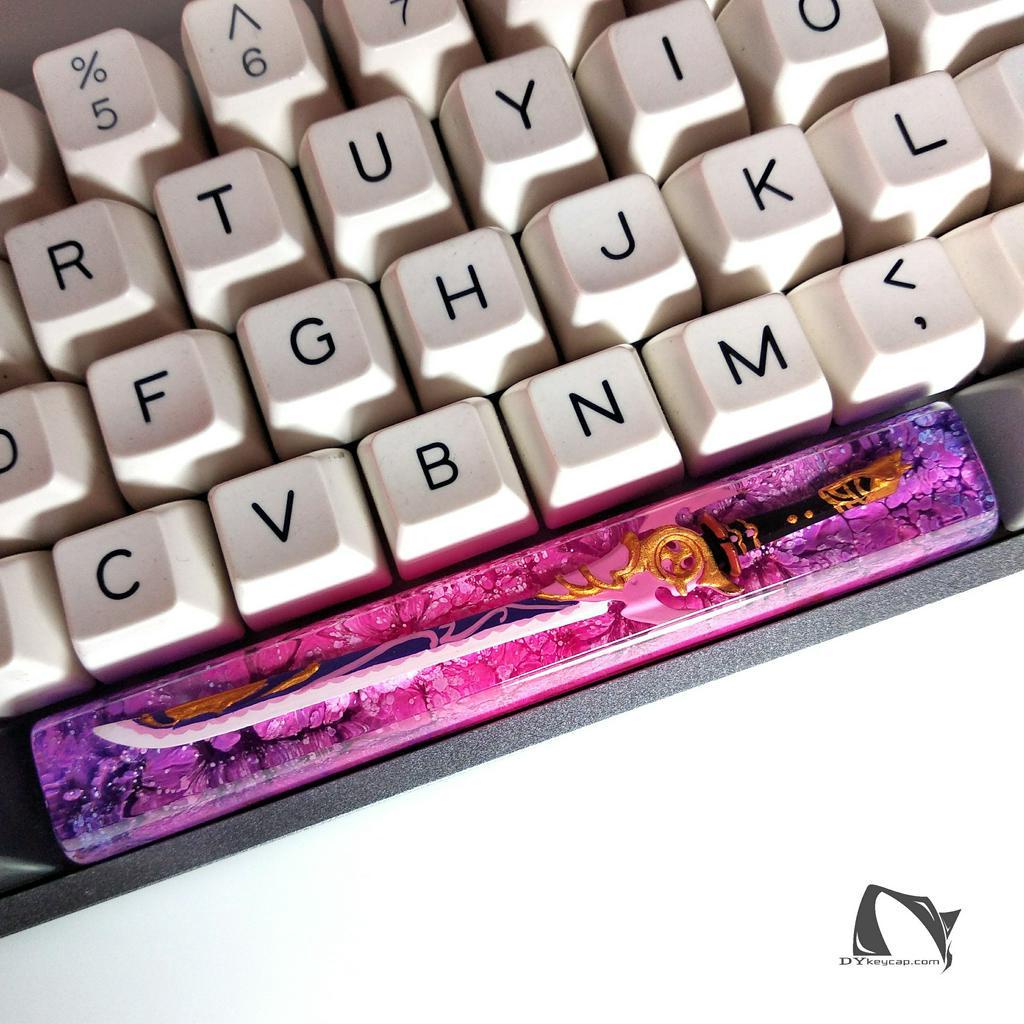 Nút bàn phím kiếm MISTSPLITTER REFORGED, phím cách genshin impact handmade, nút bàn phím resin,keycap SA,
