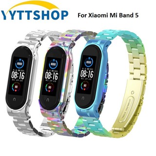 Dây Đeo Thay Thế Chất Liệu Kim Loại Dạng Lưới Thời Trang Cho Xiaomi Mi Band 5