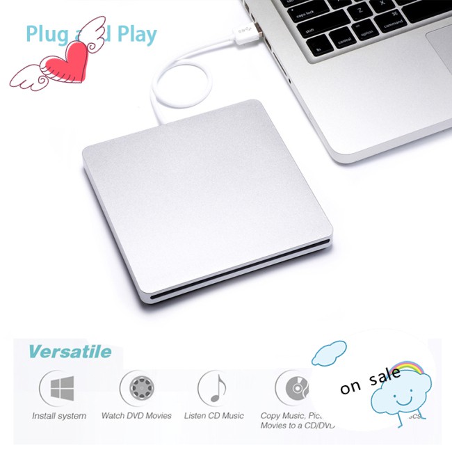 DVD Ổ Đĩa Cd Ngoài Usb Cho Apple Macbook Air Pro