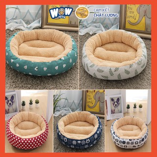 [S004] Ổ đệm tròn cho chó mèo , Giường thú cưng dễ thương wowpets