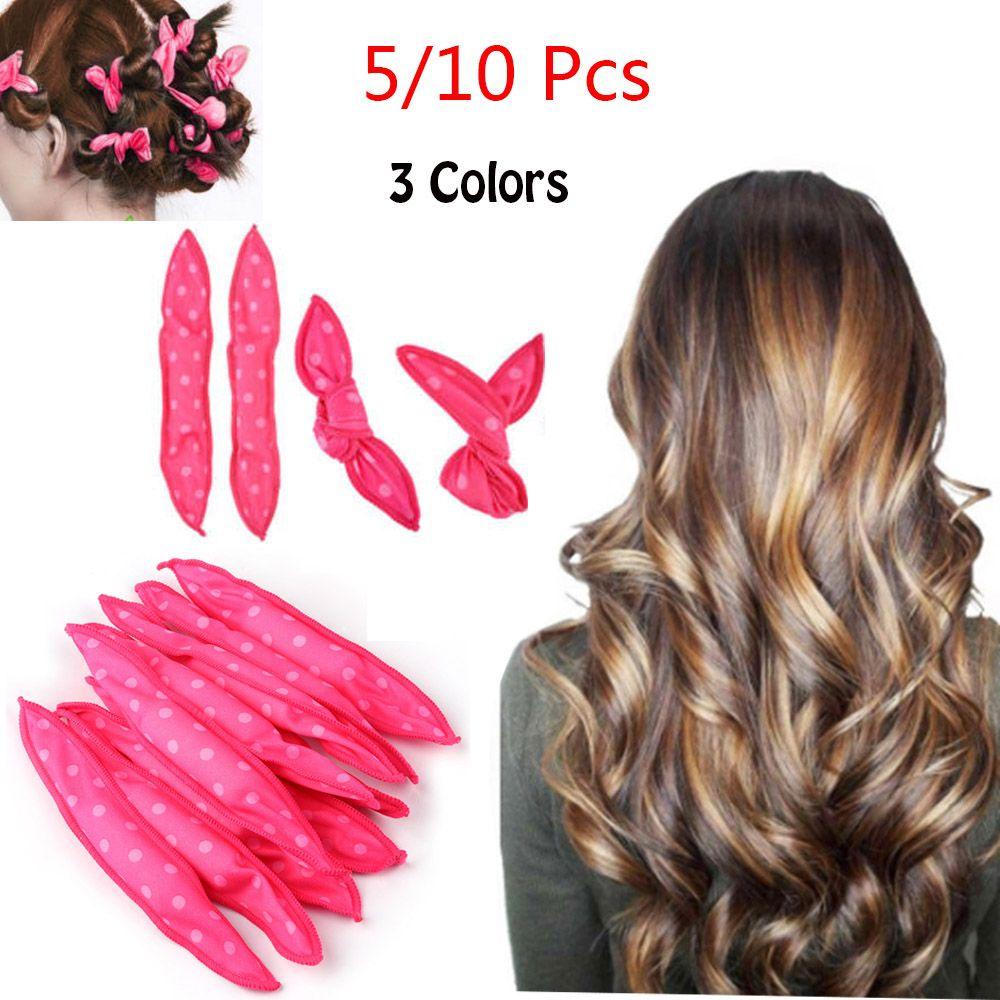 JUNE Set 5 / 10 Lô Uốn Tóc Xoăn Linh Hoạt Không Dùng Nhiệt