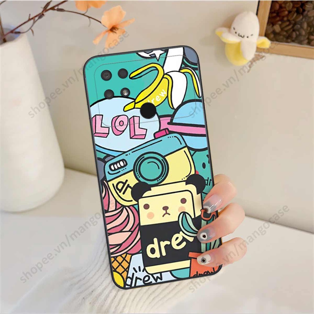 Ốp lưng điện thoại Xiaomi Poco C40 drew, kaws, bape cao cấp, vỏ ốp rẻ đẹp