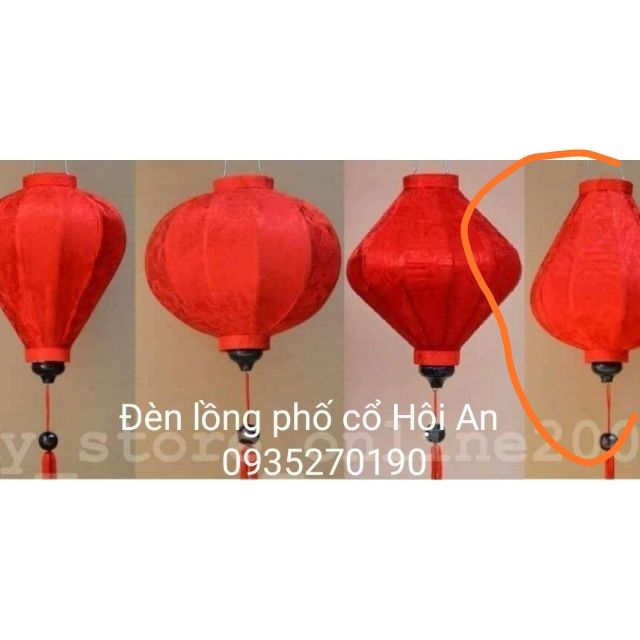 Đèn lồng hội an size 30