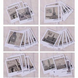 Hôp 40 mini postcard phong cảnh dễ thương