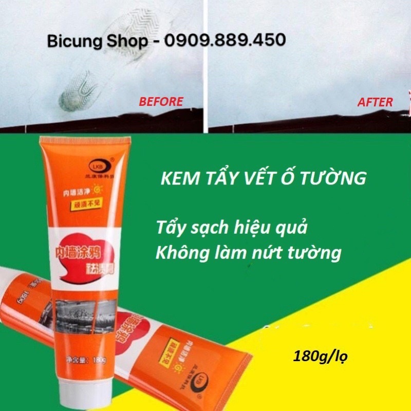 [XẢ KHO] Kem tẩy vết bẩn chuyên dùng vệ sinh tường, tẩy sạch vết bẩn nhưng vẫn bảo vệ tường láng mịn, không bong tróc