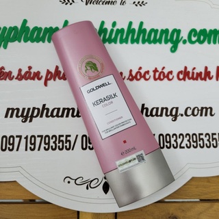 Dầu xả bảo vệ màu nhuộm goldwell kerasilk color 200ml