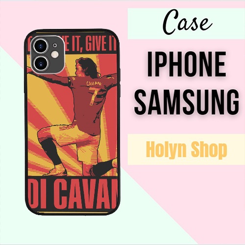 Ốp Màu Đen In Hình Cầu Thủ Bóng Đá Edi Cavani Hot Trend Cao Cấp mcm cho IPHONE SAMSUNG MAN20211064