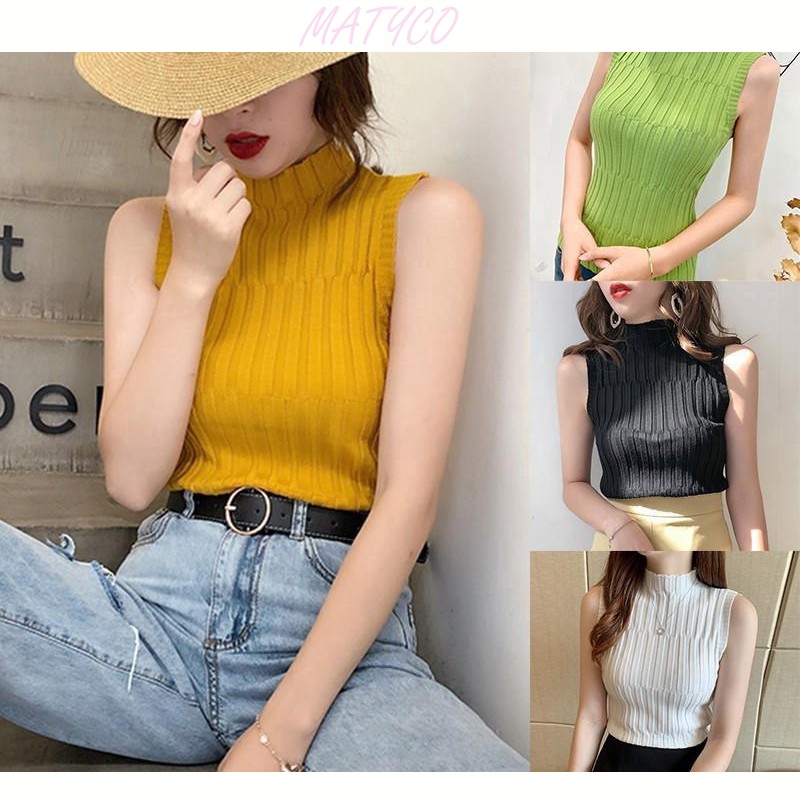 Áo Len Nữ FREESHIP Áo Len Sát Nách Dệt Kim Không Tay Nhiều Màu Chất Đẹp Phong Cách Hàn Quốc AN03 - mijusa