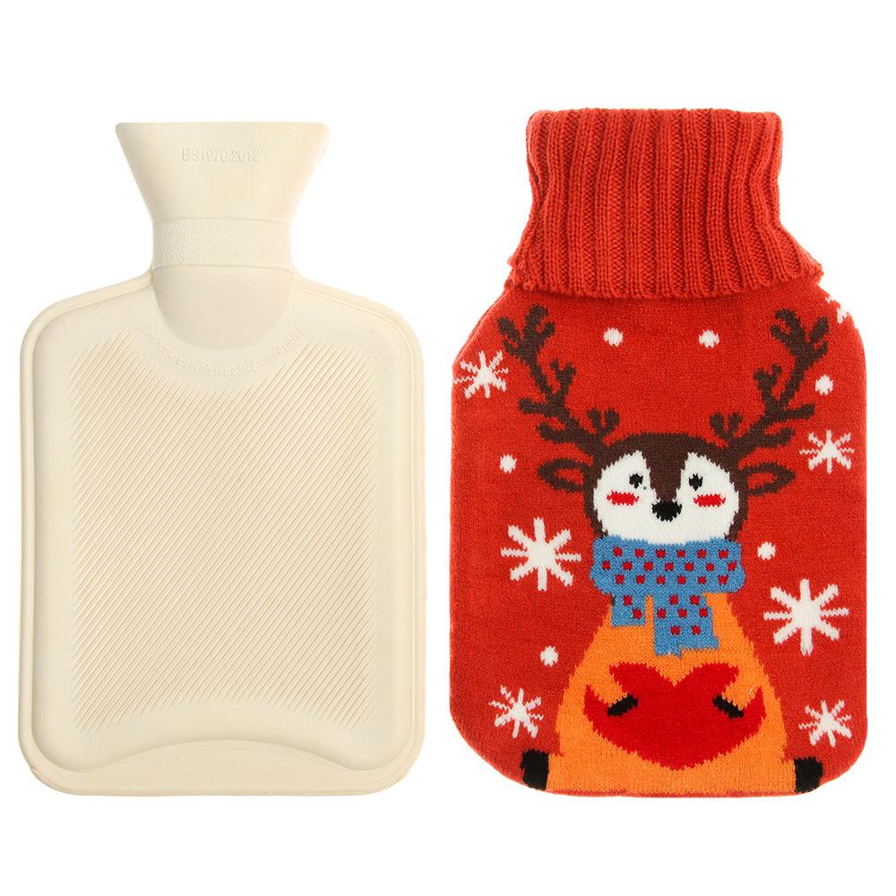 Túi Đựng Nước Nóng Chườm Ấm Bụng 1000ml Họa Tiết Hoạt Hình Dễ Thương Cho Nữ